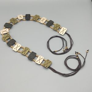 Wood Beads Beaded Belt